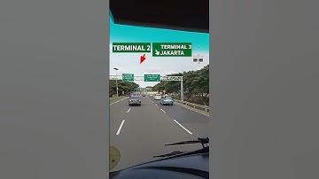 RUTE DARI TERMINAL 1 KE TERMINAL 2 BANDARA SOEKARNO-HATTA (View Dari Bus Damri) #bandarasoetta