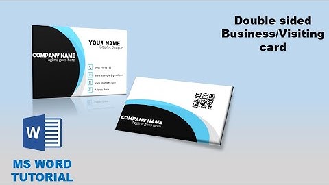 Visiting Card Design in MS Word | Step-by-Step Business Card Tutorial for Beginners #MSWord