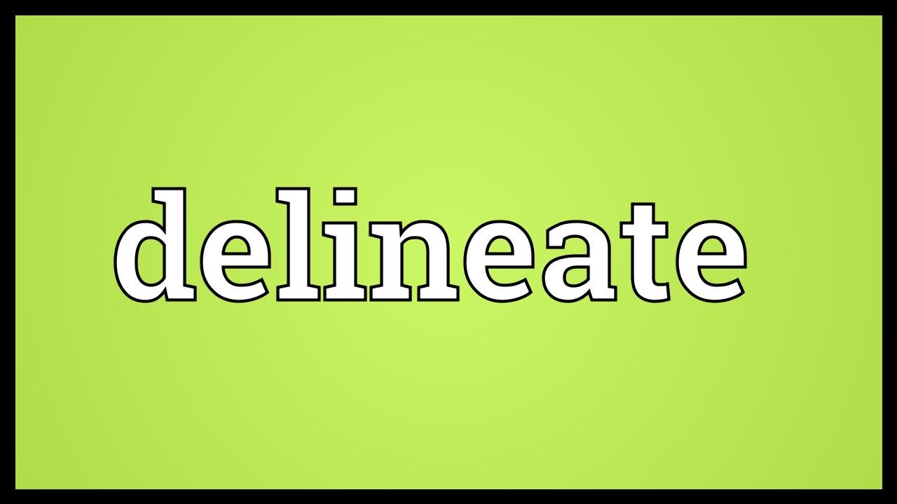 Delineate Meaning YouTube