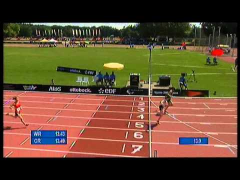 Athletics - women's 100m T38 semifinals 2 - 2013 IPC Athletics World
Championships, Lyon