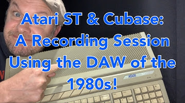 Atari ST & Cubase: A Recording Session Using the DAW of the 1980s!