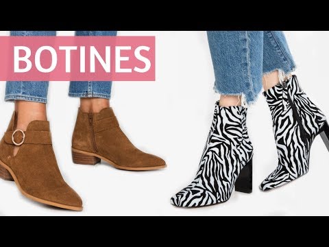 botines altos de moda