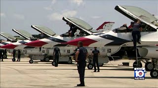 Planes clip wings during South Florida air show