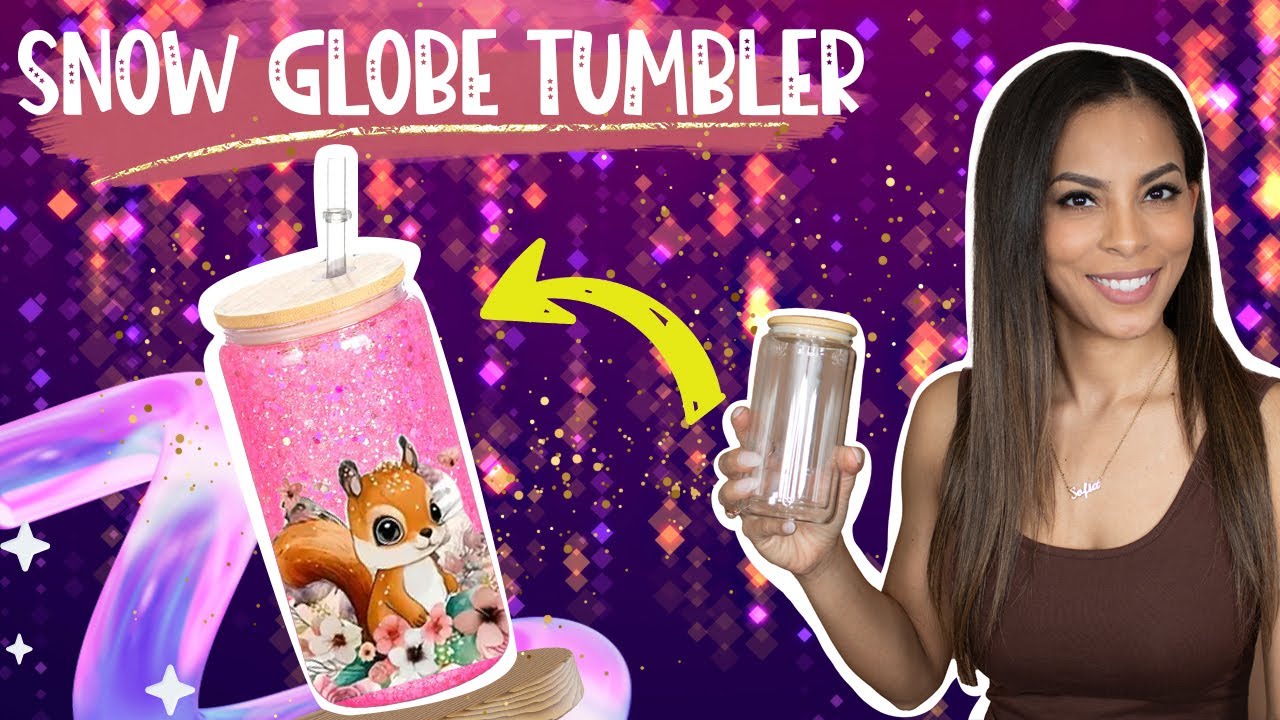 DIY Glass Snow Globe Tumbler