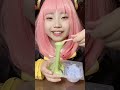 アーニャ、楽しいお菓子、緑ののびるスライム #sorts #cosplay #funny