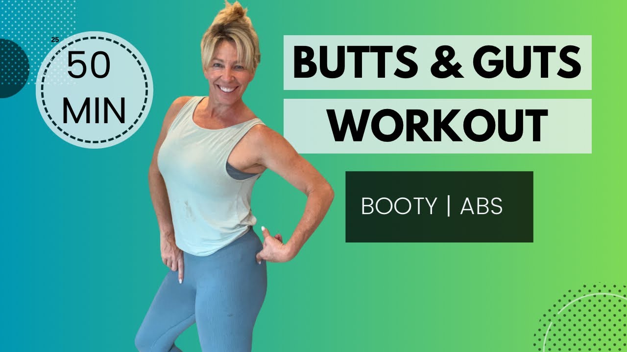 50 minute Butts and Guts Workout - YouTube