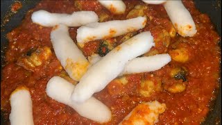 TTEOKBOKKI RECIPE WITH LEFT OVER RICE AND CLAM TOMATO SOUP | TTEOBOKKI RECIPE AT HOME