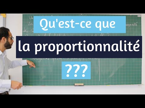 Vidéo: Qu'est-ce qui n'est pas proportionnel ?