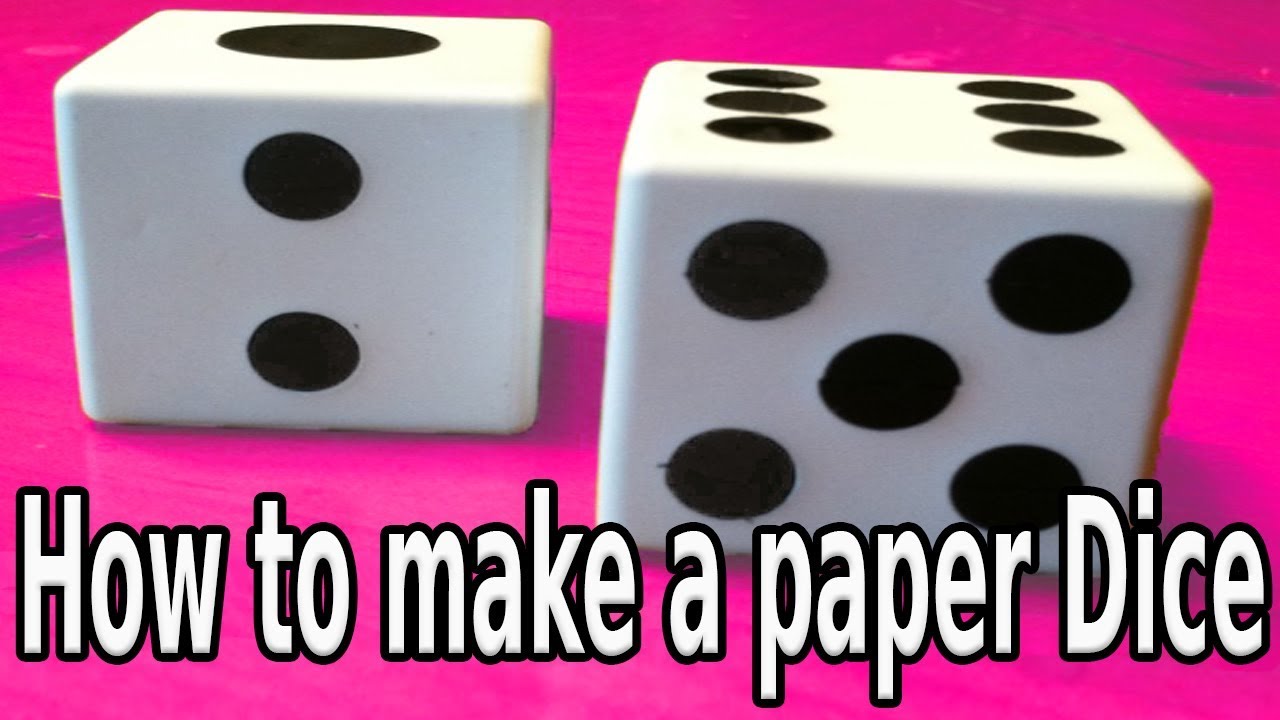 How to make Paper Dice 🎲🎲 Step by step 🎲🎲 very easy🎲🎲 - YouTube