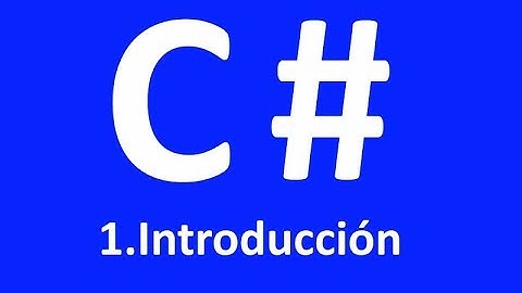 Curso básico programacion C# - 1.introducción - Visual Studio 2017