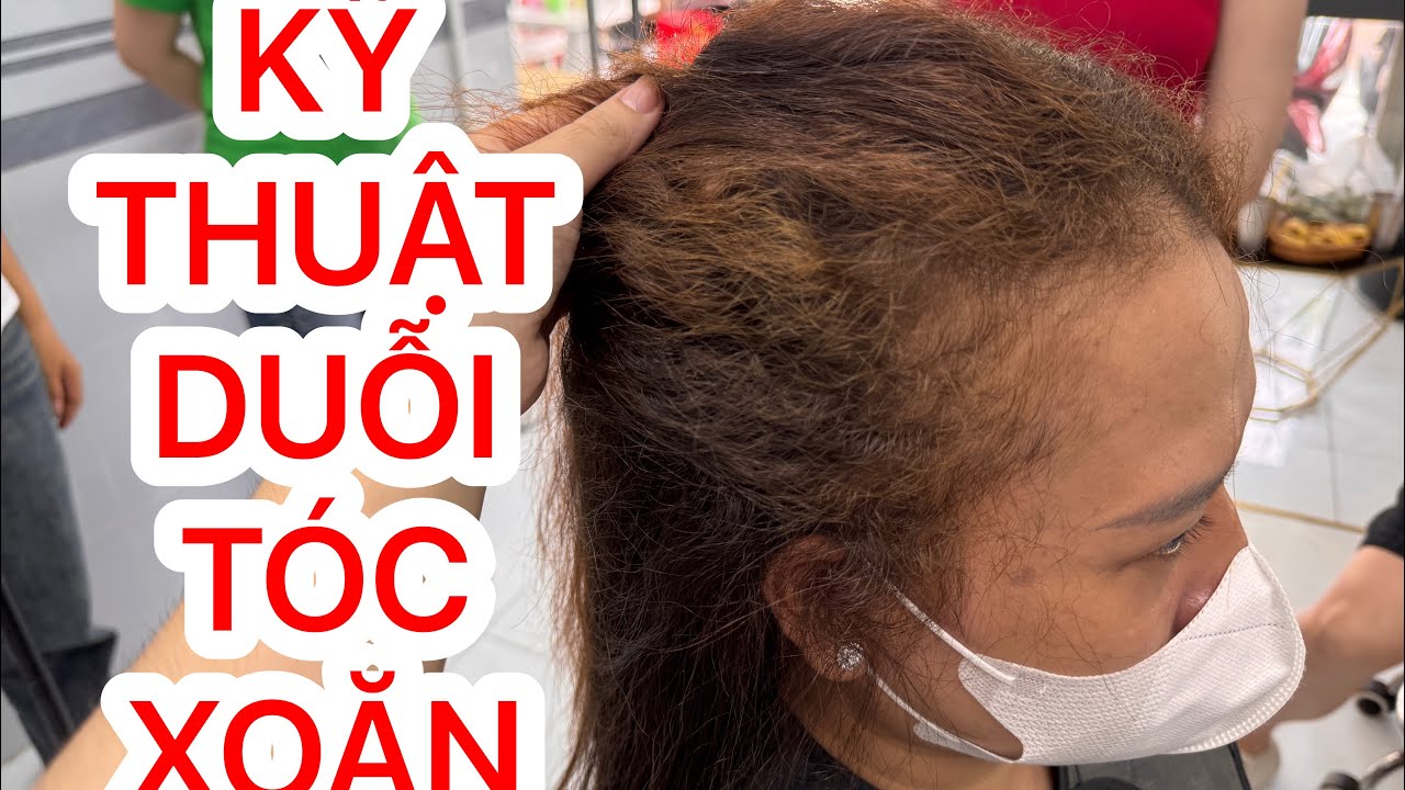 CHIA SẺ KỸ THUẬT DUỖI TÓC XOĂN AN TOÀN K BỊ TRẢ XOĂN LẠI | NGỌC TÓC