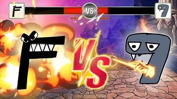 F vs SEVEN (Alphabet Lore VS Numbers Lore)
