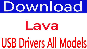 How To Free Download Lava USB Drivers (all Models)