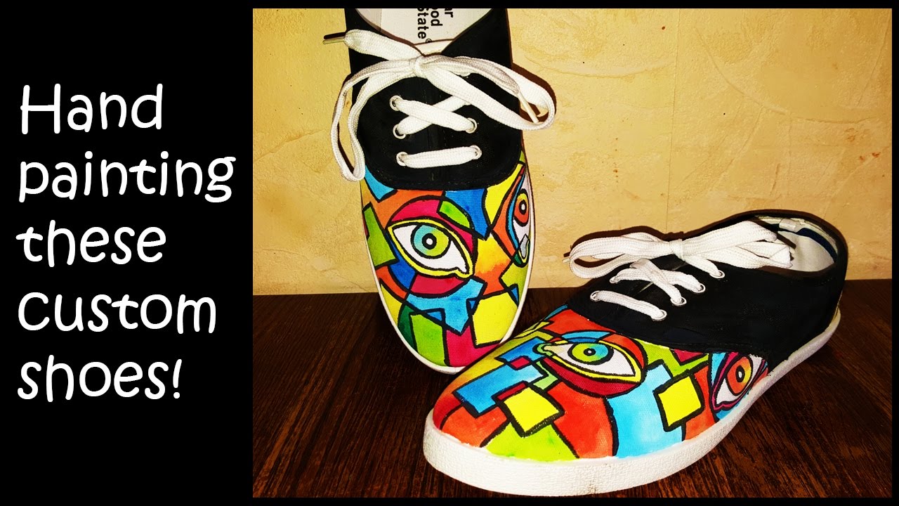 Hand Painting These Custom Shoes! - YouTube