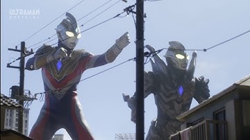 Ultraman Trigger and Dark Trigger vs. Demons
