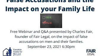False Accusations and the Impact on your Family Life