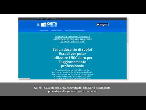 Guida all'acquisto con Carta del docente sul sito CampuStore 