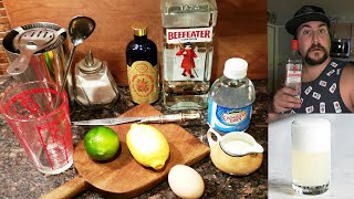 Gin Fizz Recipe "Live Drink Making" (LED Reacts to his fav alcohol... Brand new Drink for me!!!)