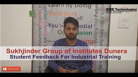 Sukhjinder Group of Institutes Dunera - SGI - Student Feedback