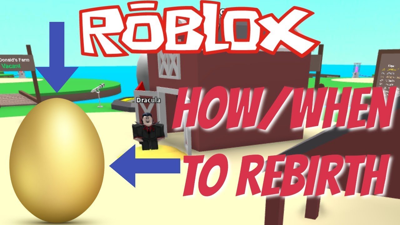 Updated Version How When To Rebirth Egg Farm Simulator Roblox Youtube - new rebirth power and more egg farm simulator roblox