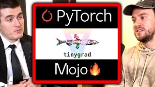 PyTorch vs Tinygrad vs Mojo: Which is better? | George Hotz and Lex Fridman