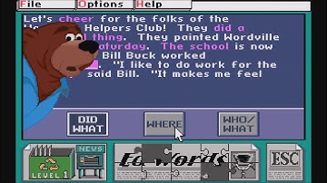 Reader Rabbit 3: Ed Words - Level 1 (Gameplay/Walkthrough)