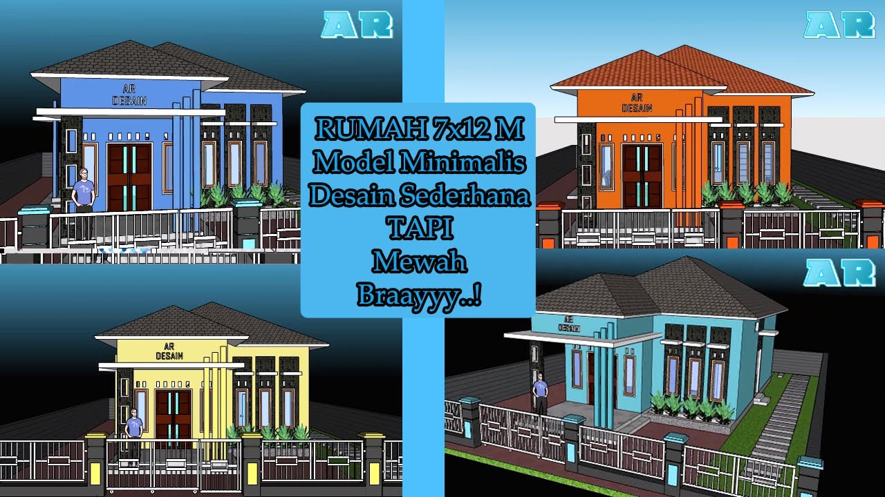  Desain  Rumah  Minimalis  Modern  Moderen Ukuran  7x12  Tampil Mewah dan Menawan YouTube