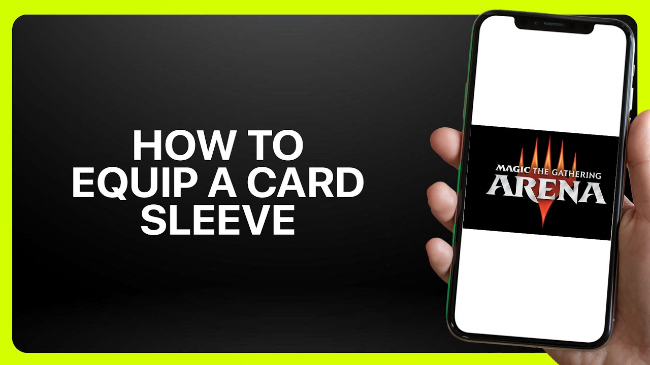 How To Equip A Card Sleeve In MTG Arena (Magic The Gathering)! Tutorial