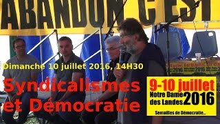 Syndicalisme et Démocratie