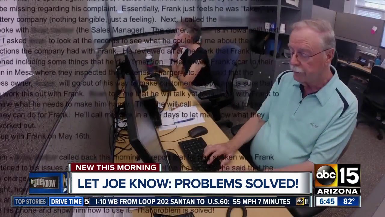 Let Joe Know helps you solve problems