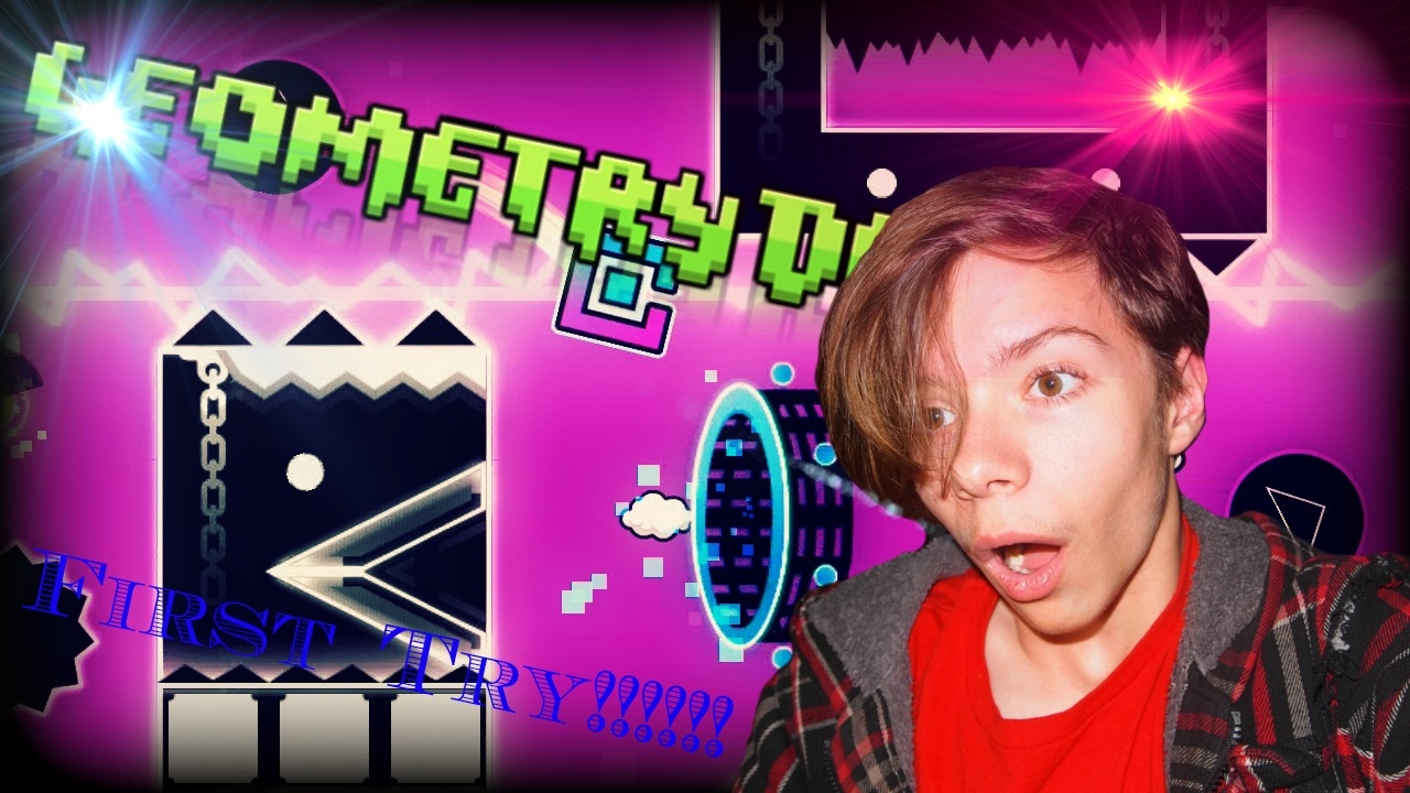 BEATING DEMON FIRST TRY!!! | Geometry Dash #4 (Not Clickbate) - YouTube