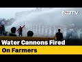 Protesting Farmers On Way To Delhi Face Water Cannons In Haryana