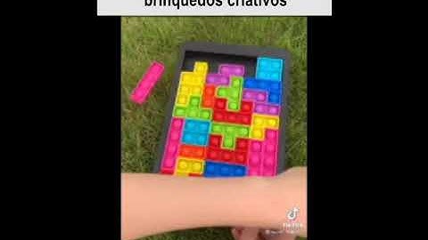 Brinquedo 2 Em 1 - Tetris E Quebra Cabeça Anti Stress