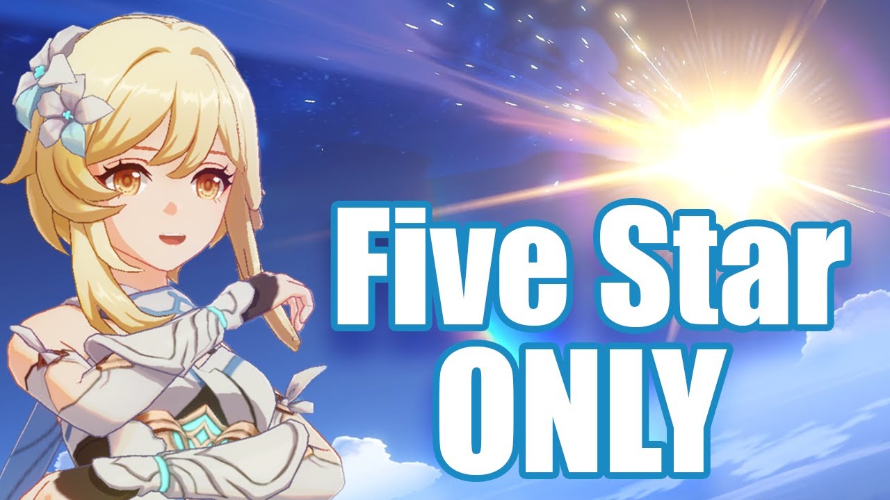Создал новый аккаунт Genshin, но играю только за 5-звездочных персонажей