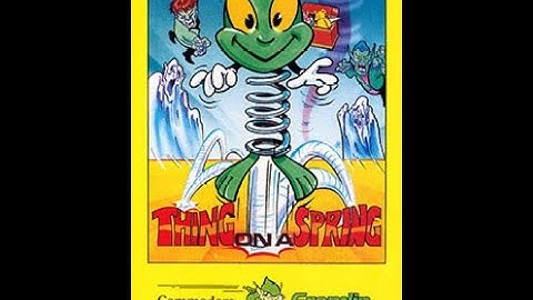 Commodore 64 Tape Loader Gremlin Graphics Thing on a Spring 1985