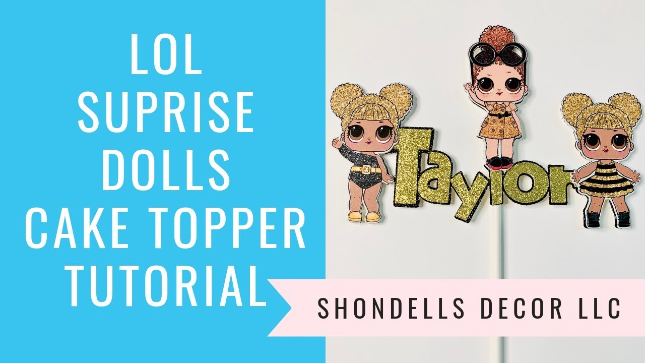 TUTORIAL LOL SURPRISE FONDANT CAKE TOPPER - TORTA LOL SURPRISE PASTA DI  ZUCCHERO - YouTube