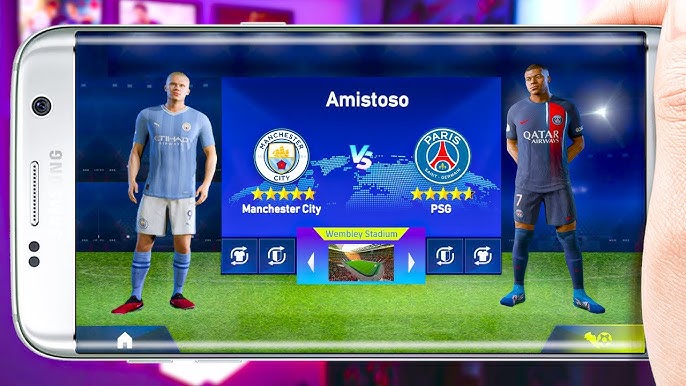 LANÇOU NOVO JOGO DE FUTEBOL MODO CARREIRA 2023 COM JOGADORES LICENCIADOS  PARA CELULARES ANDROID 