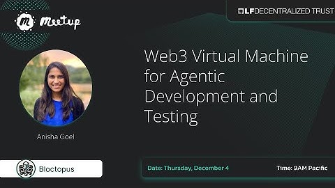 Web3 Virtual Machine for Agentic Development and Testing