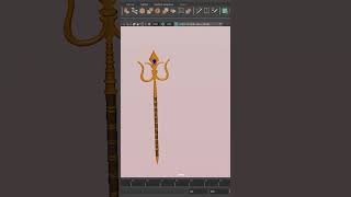 Trisul Modeling in Autodesk Maya | 3D Traditional Weapon Model #shorts #cgi #autodeskmaya
