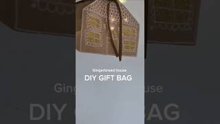 DIY Gingerbread Gift bag🎁 Day 65/100 #diy #crafts #cute #giftideas #Gingerbread #Christmas #shorts