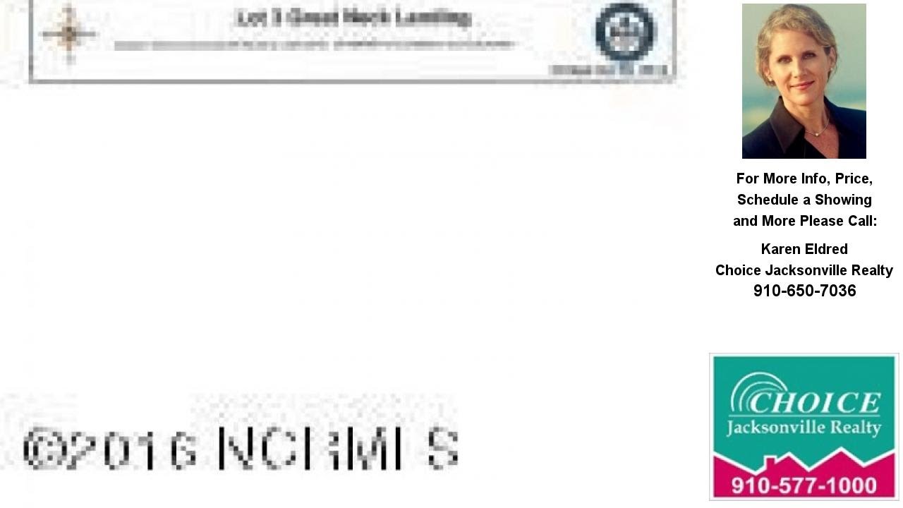 Tbd Great Neck Landing Road, Hubert, NC Presented by Karen Eldred.