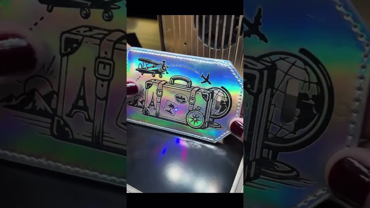 Голографические термотрансферные бирки для багажа ✨ с возможностью персонализации от MakerFlo