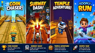  4 Epic Running Games! Coin Chaser, Subway Dash, Temple Adventure & Kooply Run! screenshot 5