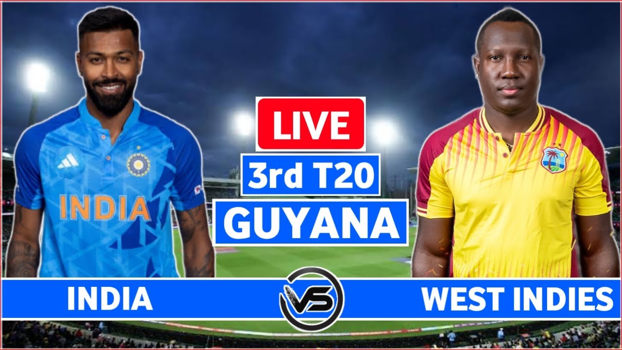 India vs West Indies 3rd T20 Live Scores IND vs WI 3rd T20 Live Scores and Commentary 2nd Innings