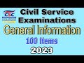 Civil service exam reviewer general information  2023  abrinica calzado tv