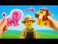 Let's Make LEGO Animals From Blind Bags! 🦁 Learn Wild Animals With Bricks!