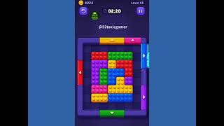 Block Out! ColorSort Puzzle Level 65 Gameplay Solution 