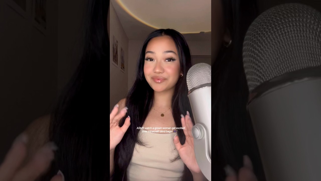 ASMR minecraft blind bag opening 👾⛏️ 