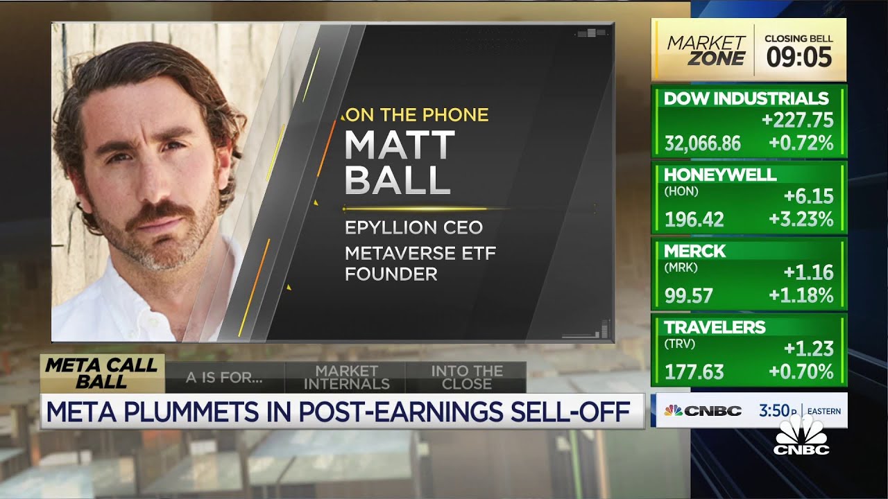 Meta needs more control and progress, says Metaverse ETF founder Matt Ball