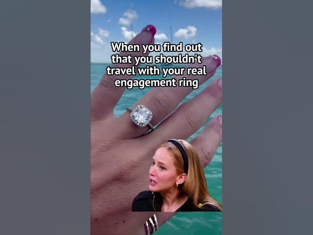 Yep! If you didn't already know - travel rings are a must if you want to keep your real engagement r